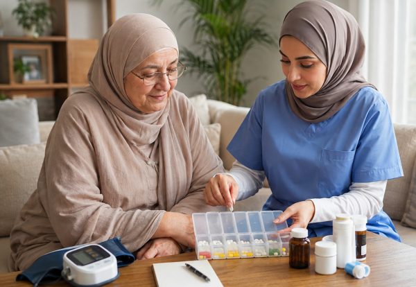 إدارة الأدوية في المنزل